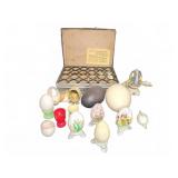 Hand-Painted and Decorated Egg Collection w/ Box