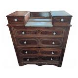 Victorian Marble-Top Chest with Drawers