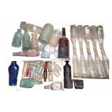 Vintage Glass Bottles and Jars Lot