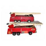 Tonka Pressed Steel Fire Trucks with Ladders Lot
