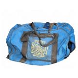 Firefighter Blue Duffel Bag With Ropes