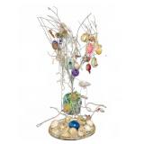 Easter Tree With 23 Decorated Egg Ornaments