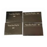 United States Proof Sets 1976, 1977, 1981, 1982,