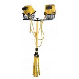 Dual Head Portable Work Light on Tripod Stand