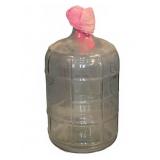 Clear Glass Carboy With Pink Cloth Stopper