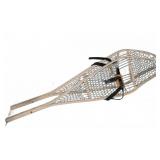 Vintage Metal Frame Snowshoes With Cable Webbing