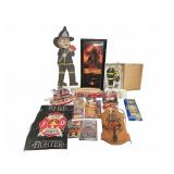 Firefighter Collectibles Lot With Toys And Decor