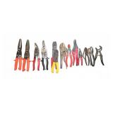 Assorted Tin Snips & Pliers