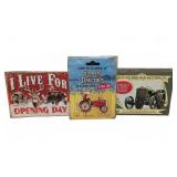 3 Metal Signs: Tractors, Allis- Chalmers, Hunting