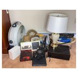 Household Goods Including Lamp and Fan