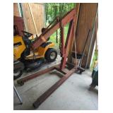 Steel Engine Hoist with Hydraulic Jack and Hook