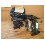 Craftsman Cordless Tool Lot With Chargers And Case