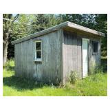 Wooden Shed, 14ï¿½x12ï¿½x9.5ï¿½, Wired for Electric