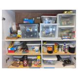 Hardware Supplies in Plastic Storage Bins