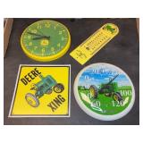 John Deere Clocks Thermometer And Sign Group