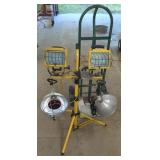 Work Light Stand With Hand Truck