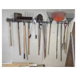 Garden Tools Including Rakes, Shovels and More