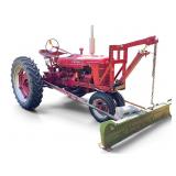 Farmall H Tractor w/ Cub Lo-Boy Push Blade