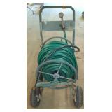 Liberty Garden Hose Reel Cart with Hose