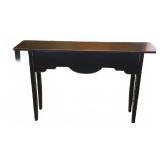 Black Painted Wood Console Table