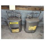 Metal Alcohol Safety Cans, Each 3/4 full