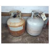 Two Full 20 lb Propane Cylinders with Valves