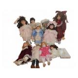 Porcelain Dolls Lot