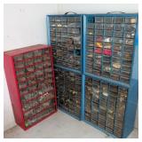 Five Hardware Drawer Cabinets With Assorted