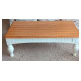 Rectangular Two-Tone Wooden Coffee Table