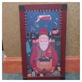 Maria Pleska Signed Santa Print 37/500 Framed