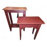 Painted Wood Side Tables