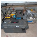 Plumbing and HVAC Parts With Toolboxes