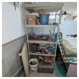 Garage Shelf With Miscellaneous Tools and Hardware