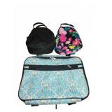 Vera Bradley Quilted Bags and Blue Floral Tote Lot