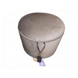 Velvet Storage Ottoman With Lid