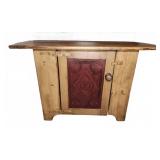 Pine Pie Safe Cabinet With Tin Panel Door