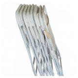 8 Metal Folding Chairs White