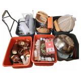 Kitchenware, Baskets, Glassware