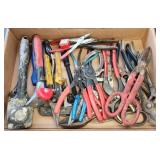 Box Lot Of Mixed Hand Tools And Pliers