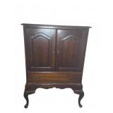 Wooden TV Cabinet with Drawer and Shelf