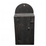 Primitive Wooden Wall Cabinet With Single Door