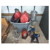 Automotive Jack Stands, Bottle Jack, Funnels