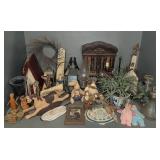 Lot Home Decor Books Dolls Lanterns Plant
