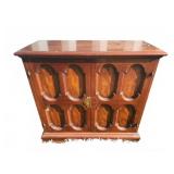 Wooden Two-Door Cabinet with Shelf