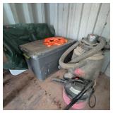 Shop Vacuums, Tote With Tarps, Cargo Straps