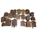 Assorted Wooden Cuckoo Clock Cases