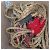 Vintage Rope and Pulley Block Tackle Sets