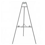 Black Metal Folding Display Easel W/Scroll Accents