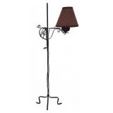 Wrought Iron Floor Lamp With Fabric Shade