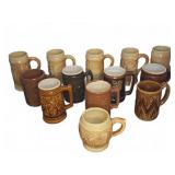 13 Assorted Ceramic Beer Steins